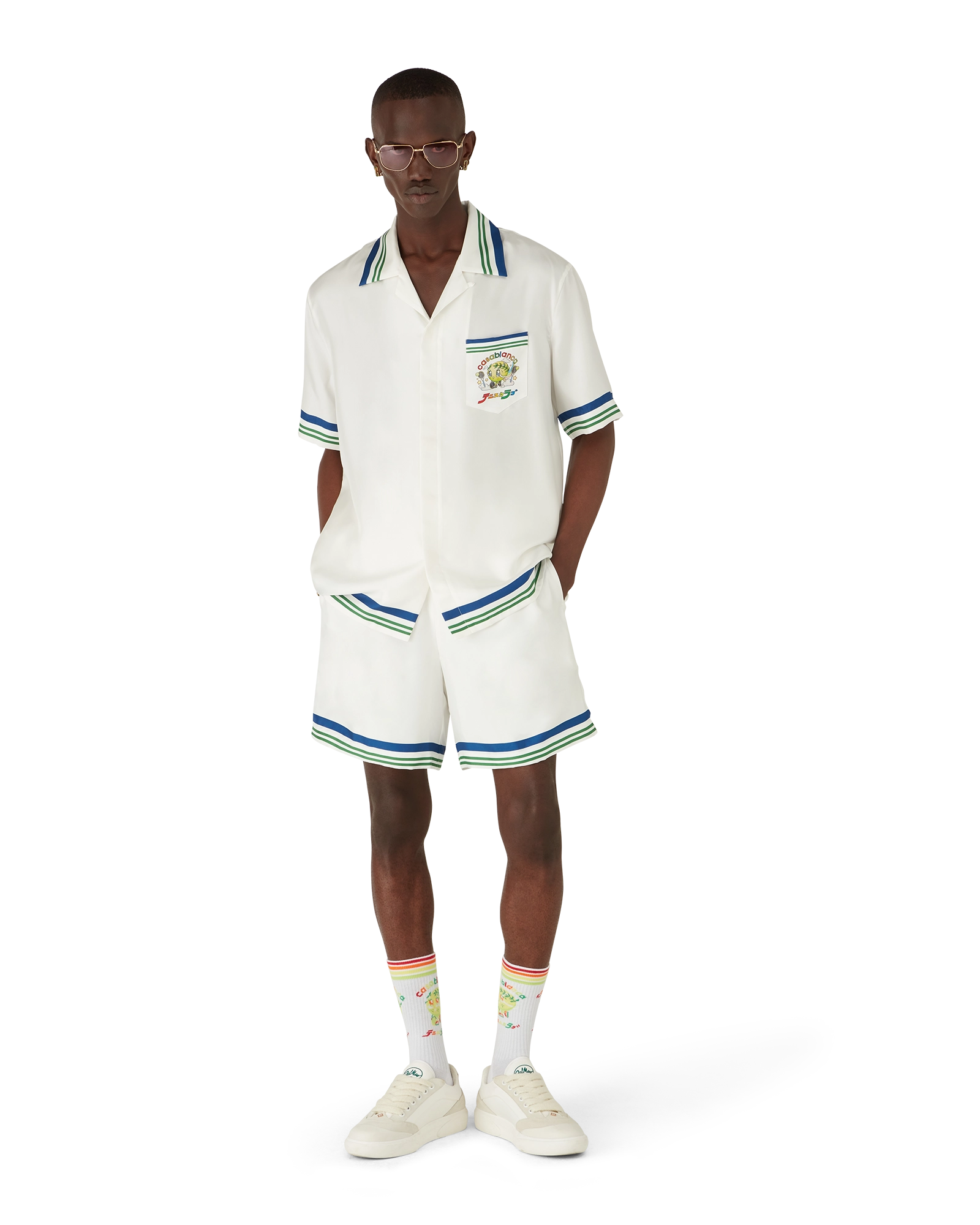 Tennis Club Icon Silk Twill Shorts