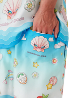 Kawaii Motif Silk Twill Shorts