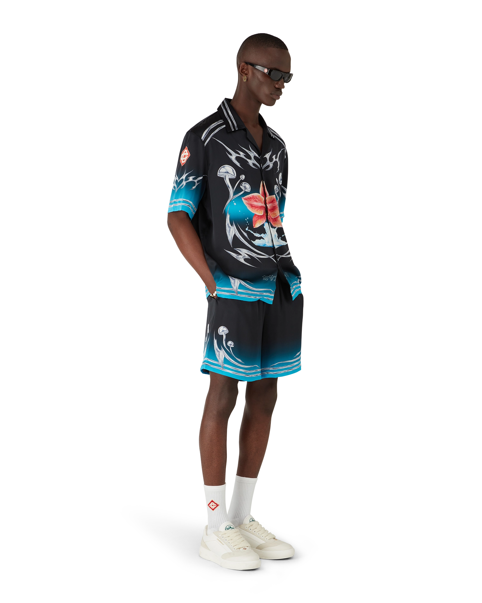 Blades Silk Satin Shorts