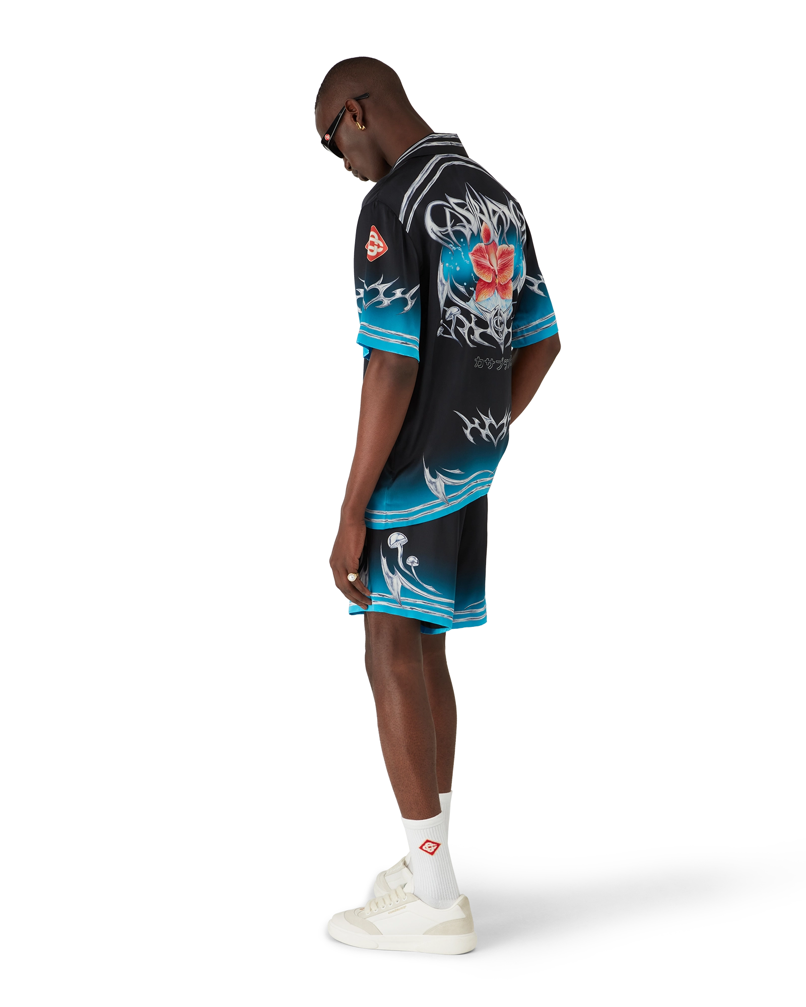 Blades Silk Satin Shorts