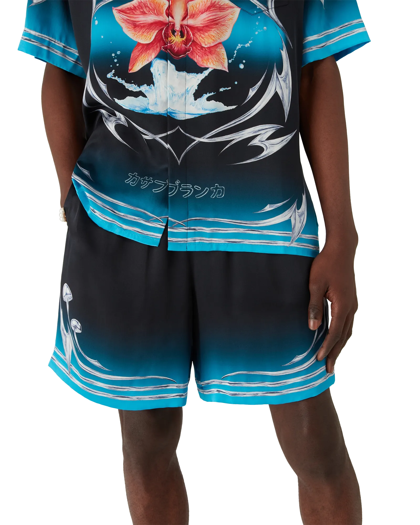 Blades Silk Satin Shorts