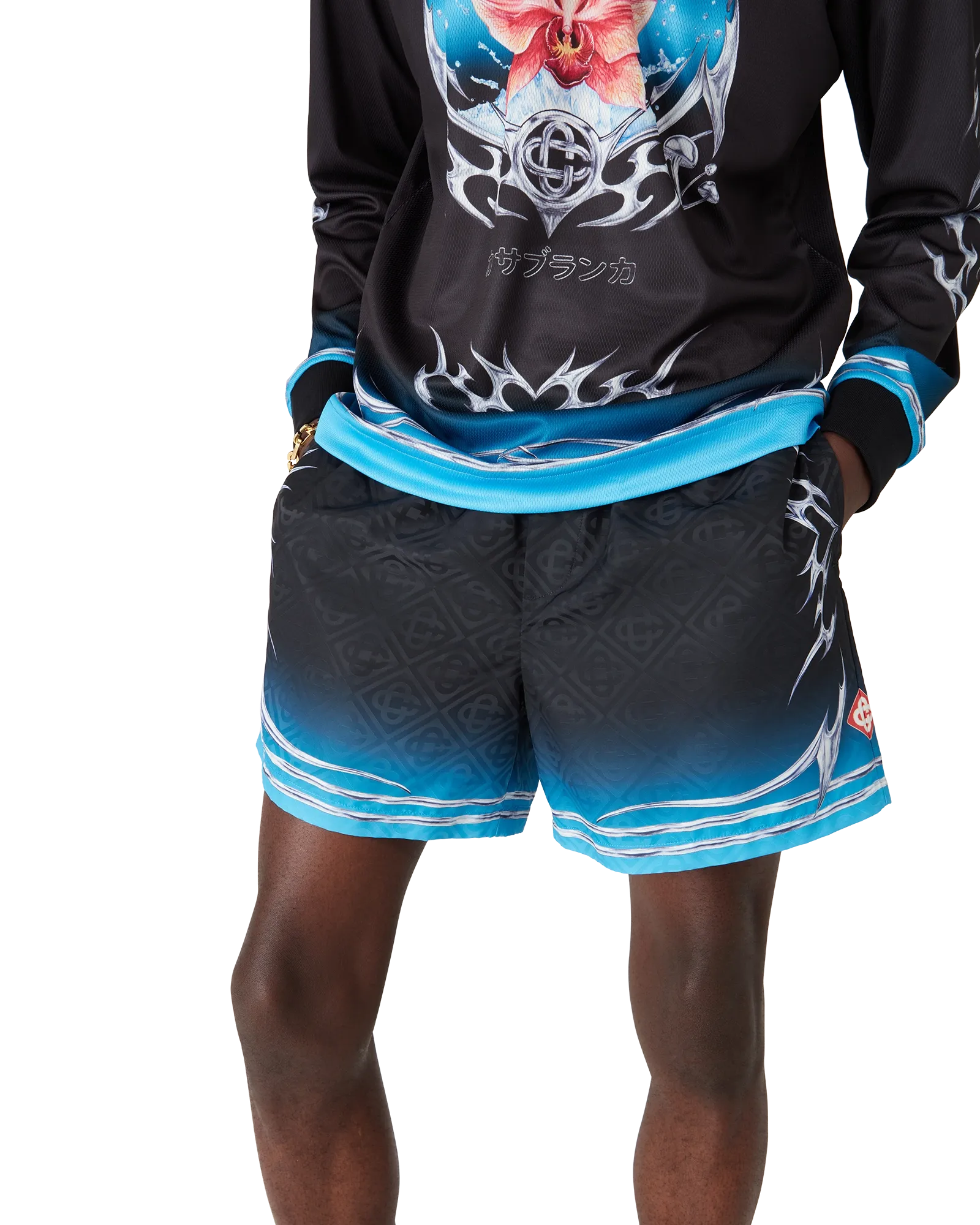 Blades Jacquard Swim Shorts