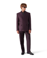 Blend Tailored Side Stripe Wool Silk Trousers