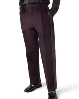 Blend Tailored Side Stripe Wool Silk Trousers