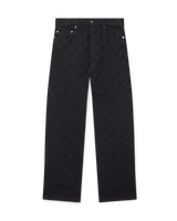 Denim Monogram Straight Leg Jeans