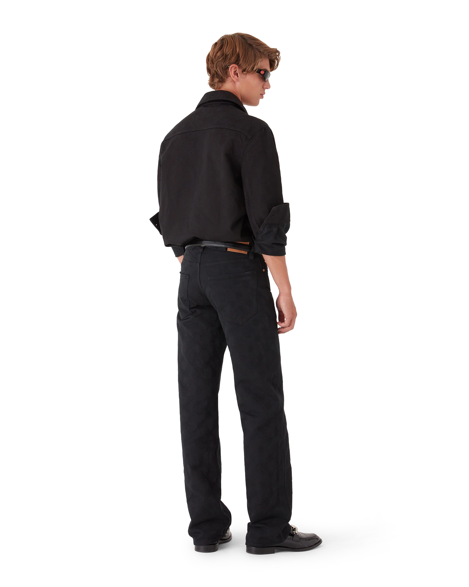 Denim Monogram Straight Leg Jeans