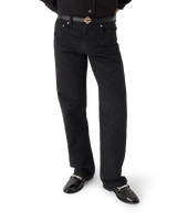 Denim Monogram Straight Leg Jeans