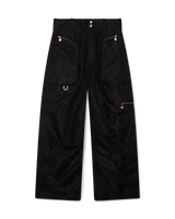 Pantalon cargo en nylon jacquard