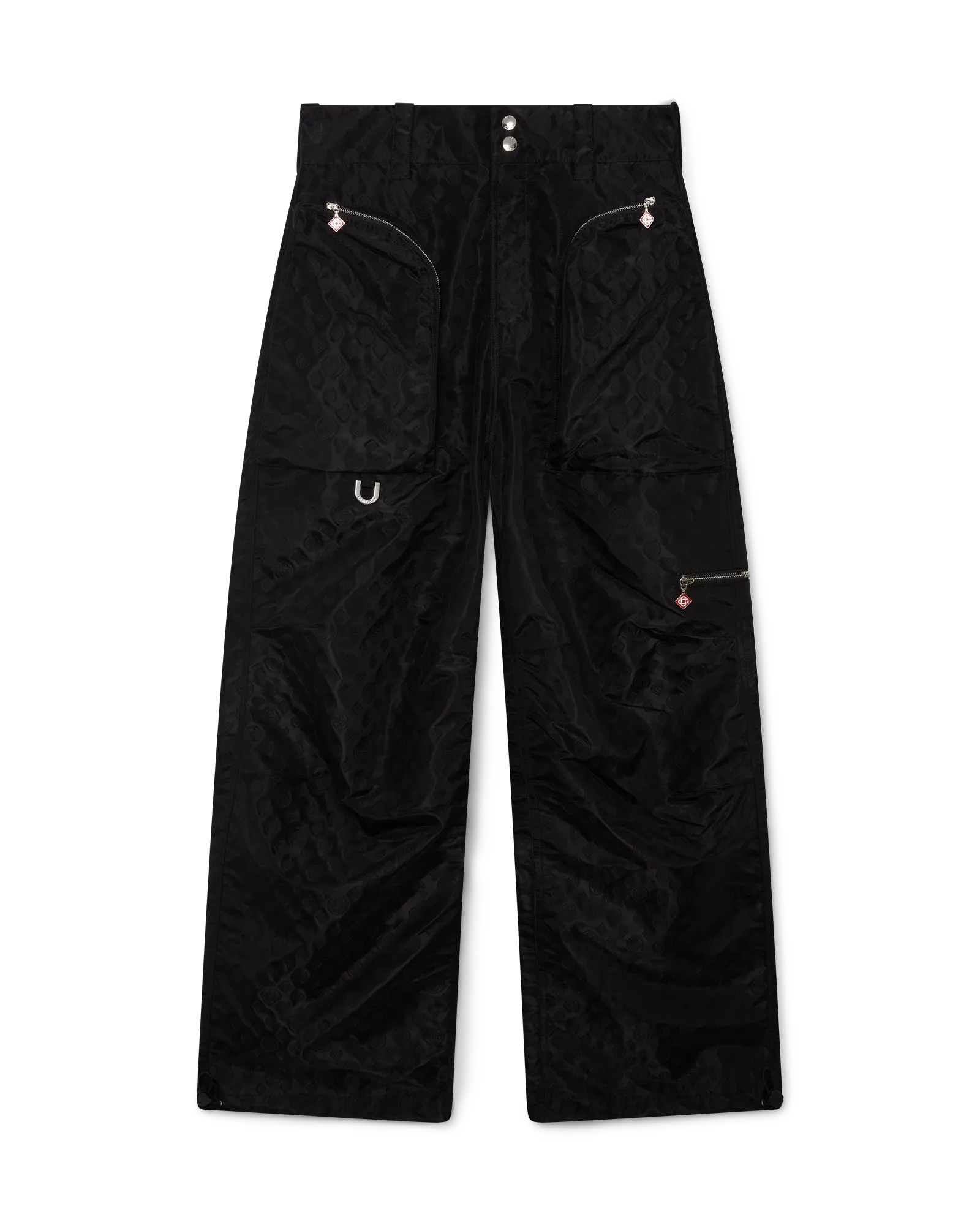 Nylon Jacquard Cargo Trousers