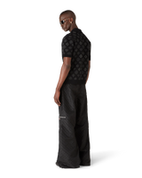 Pantalon cargo en nylon jacquard