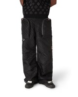 Pantalon cargo en nylon jacquard