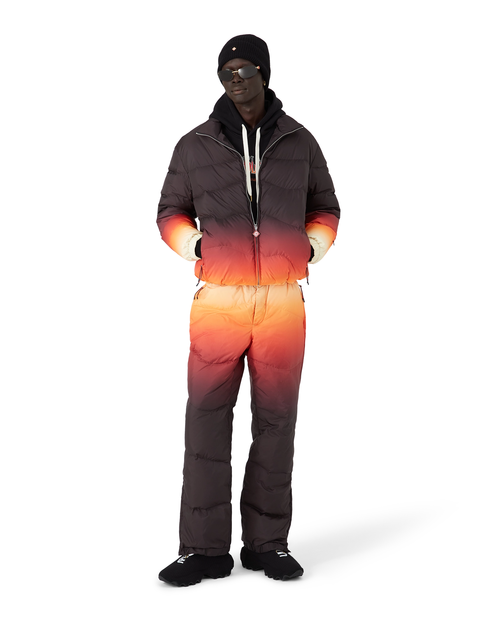 Gradient Nylon Down Padded Trousers