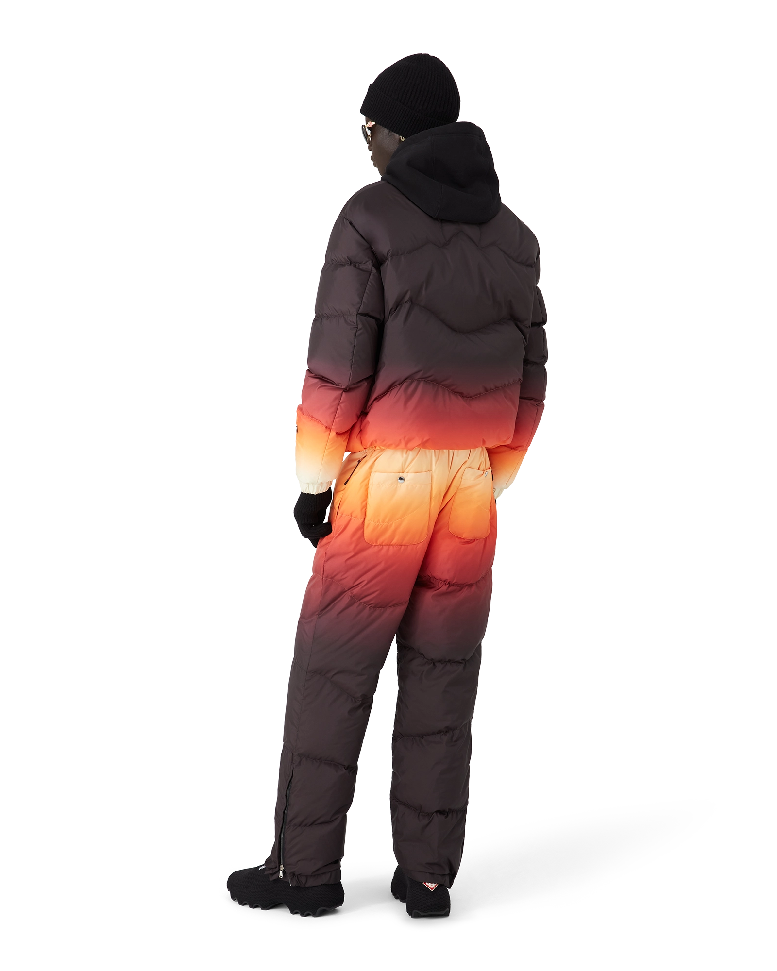 Gradient Nylon Down Padded Trousers