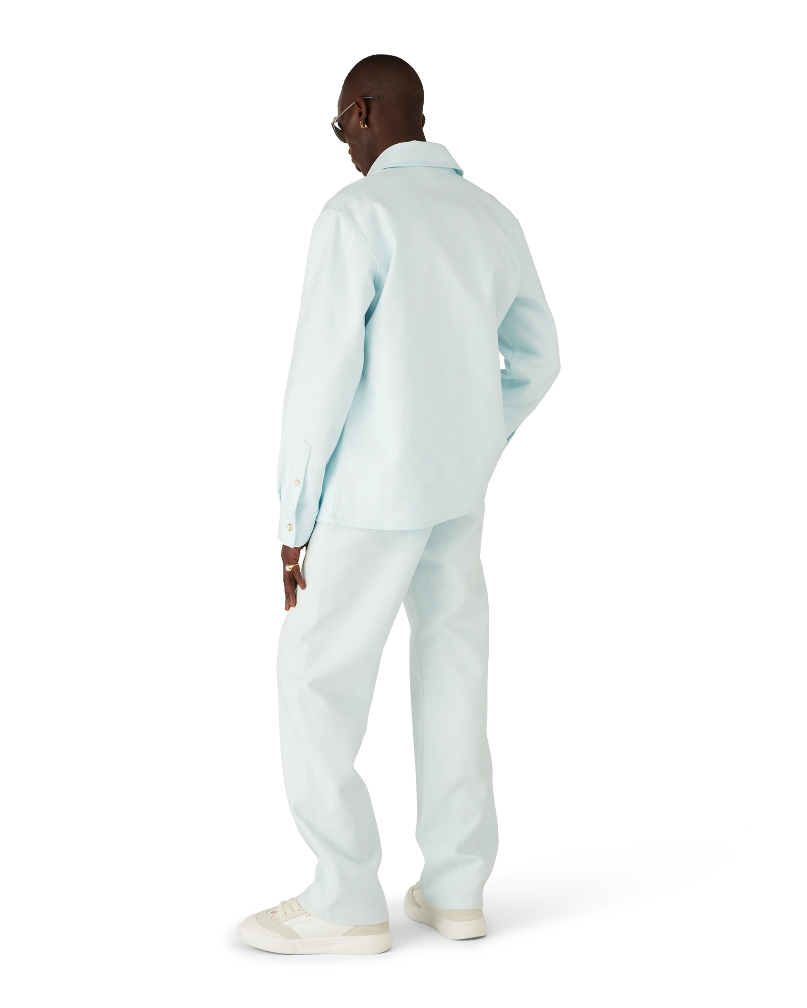 Cotton Monogram Workwear Trousers