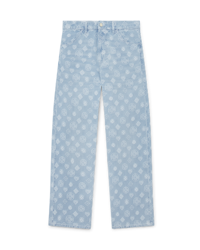 Denim Monogram Relaxed Fit Jeans
