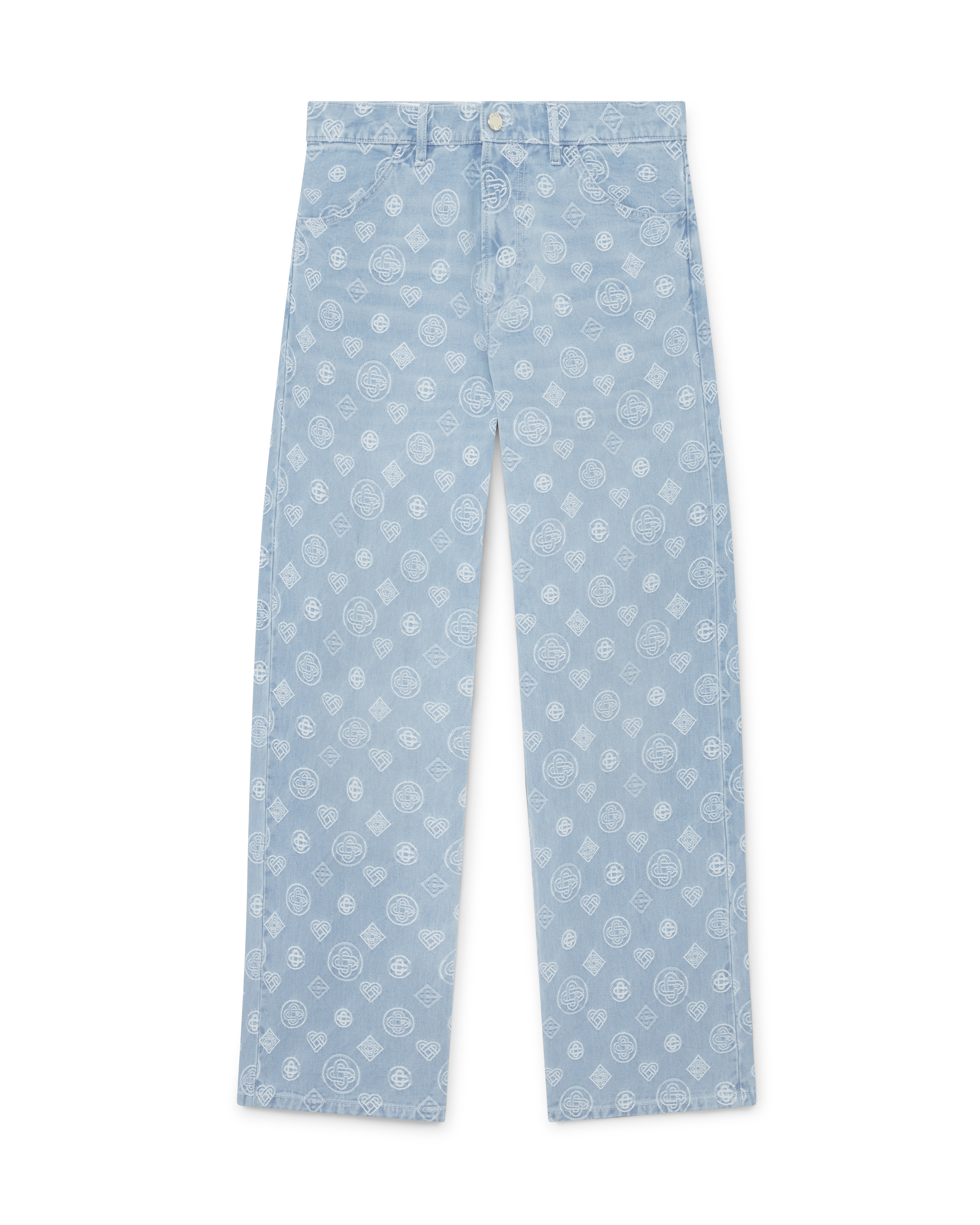 Denim Monogram Relaxed Fit Jeans