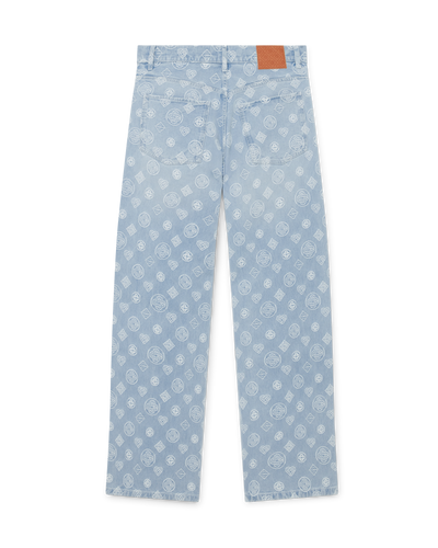 Denim Monogram Relaxed Fit Jeans