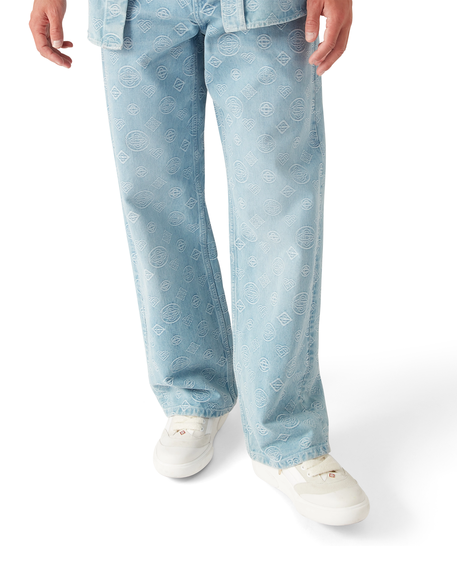 Denim Monogram Relaxed Fit Jeans