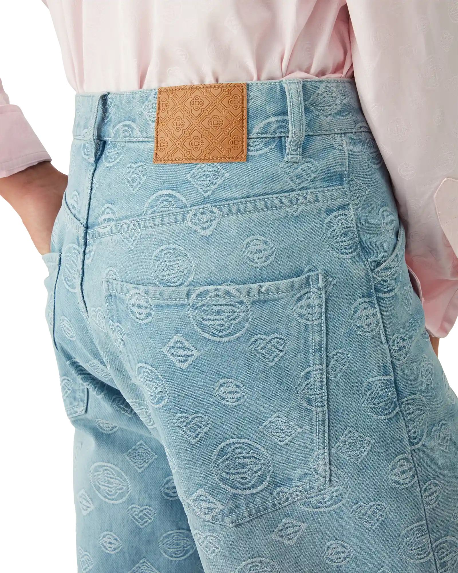 Denim Monogram Relaxed Fit Jeans