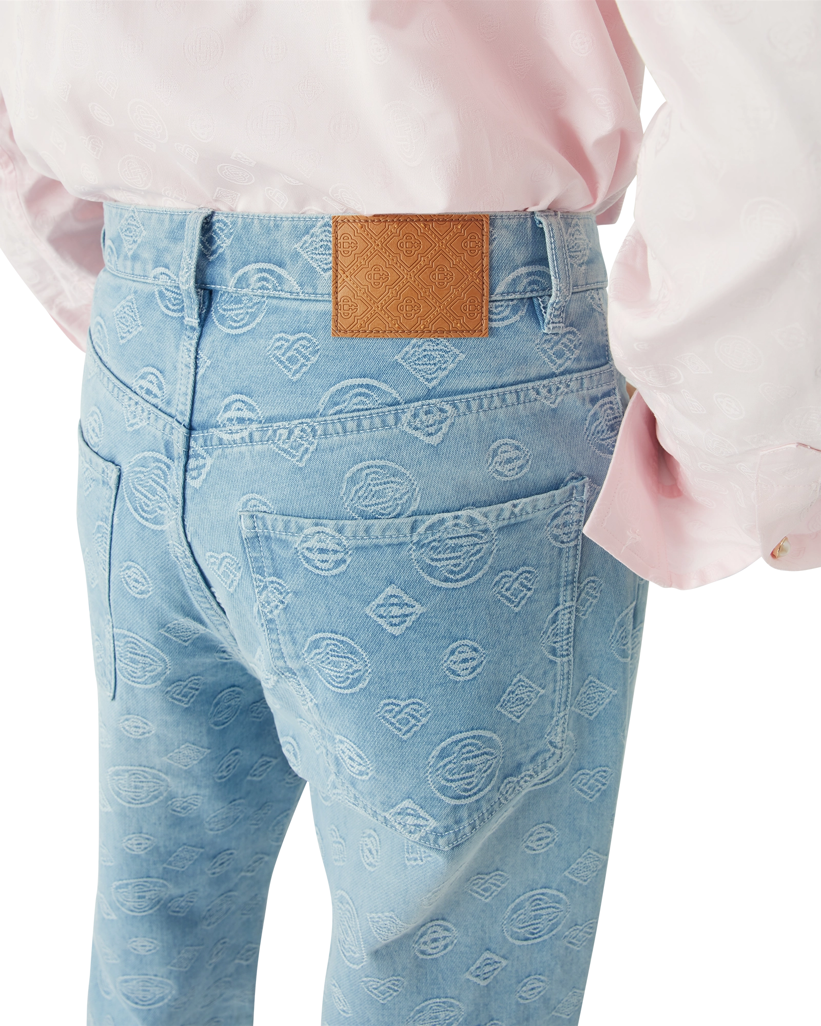 Denim Monogram Relaxed Fit Jeans