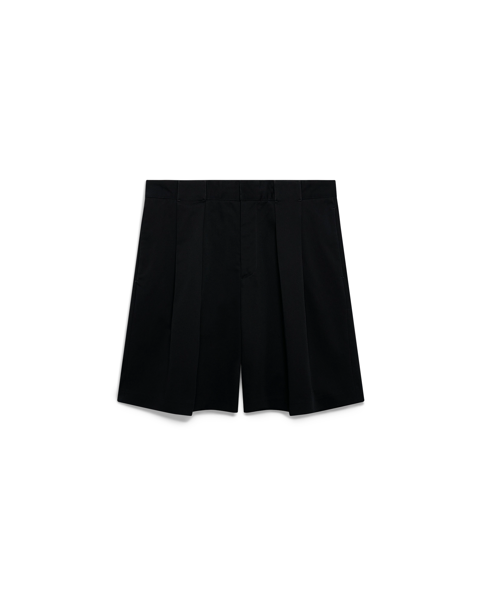 Cotton Tailored Belt Loop Shorts