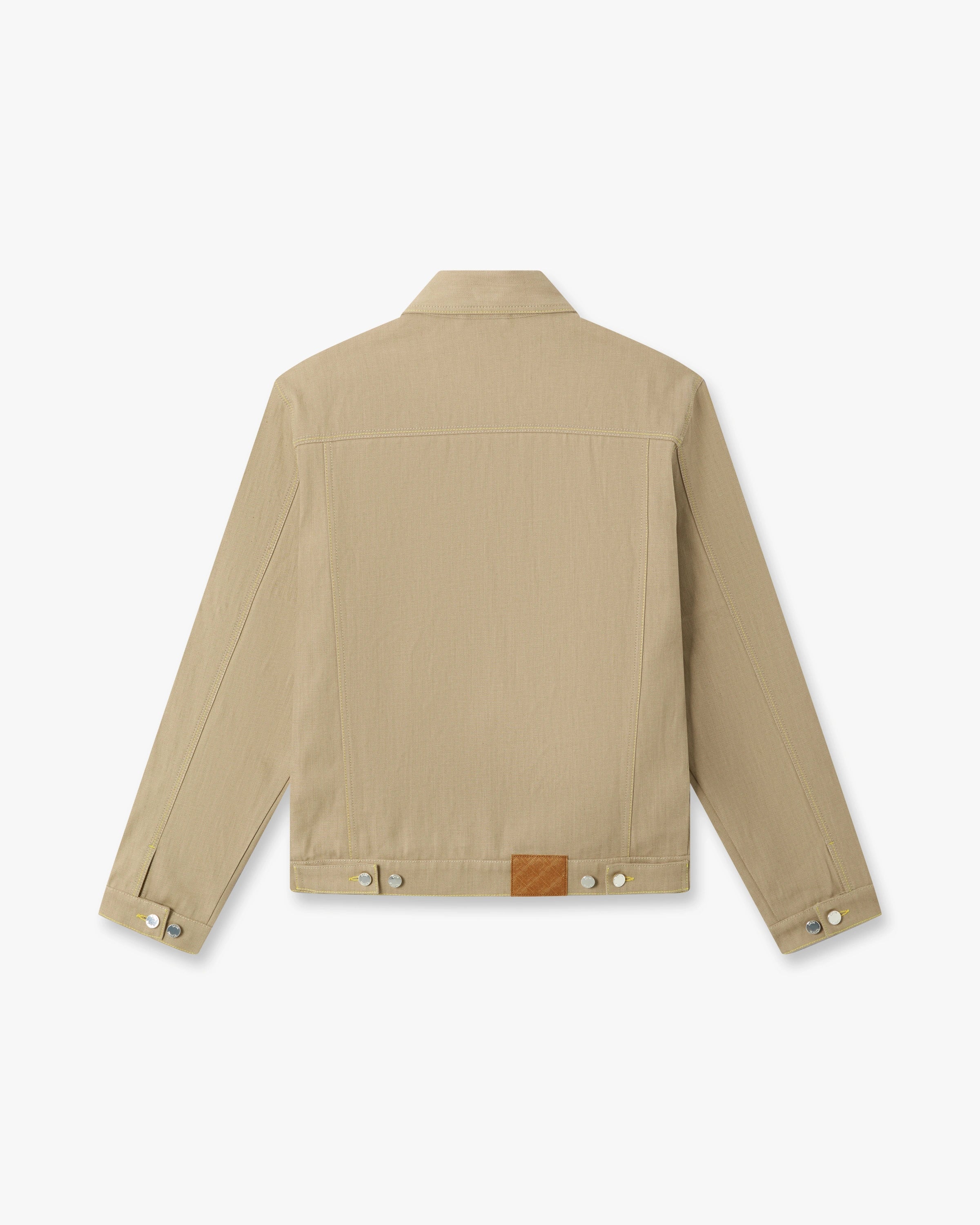 Beige Desert Canvas Denim Jacket