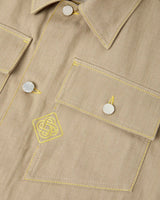 Beige Desert Canvas Denim Jacket