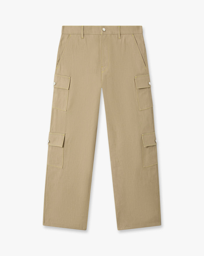 Beige Desert Canvas Denim Jeans