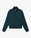 Dark Teal Monogram Zip-Up Track Jacket