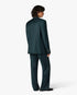 Dark Teal Wool Double-Breasted Jacket