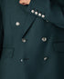 Dark Teal Wool Double-Breasted Jacket