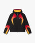 Black & Orange Gradient Zip-Up Hooded Jacket