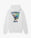 White Casa Kaspia New York Club Icon Printed Hooded Sweatshirt