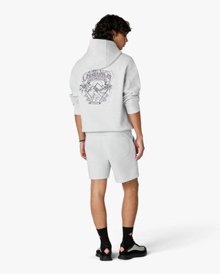 Grey Eveil Ancestral Applique Hooded Sweatshirt
