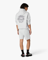 Grey Eveil Ancestral Applique Hooded Sweatshirt