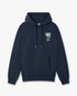 Navy Casa Kaspia New York Club Icon Printed Hooded Sweatshirt
