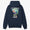 Navy Casa Kaspia New York Club Icon Printed Hooded Sweatshirt