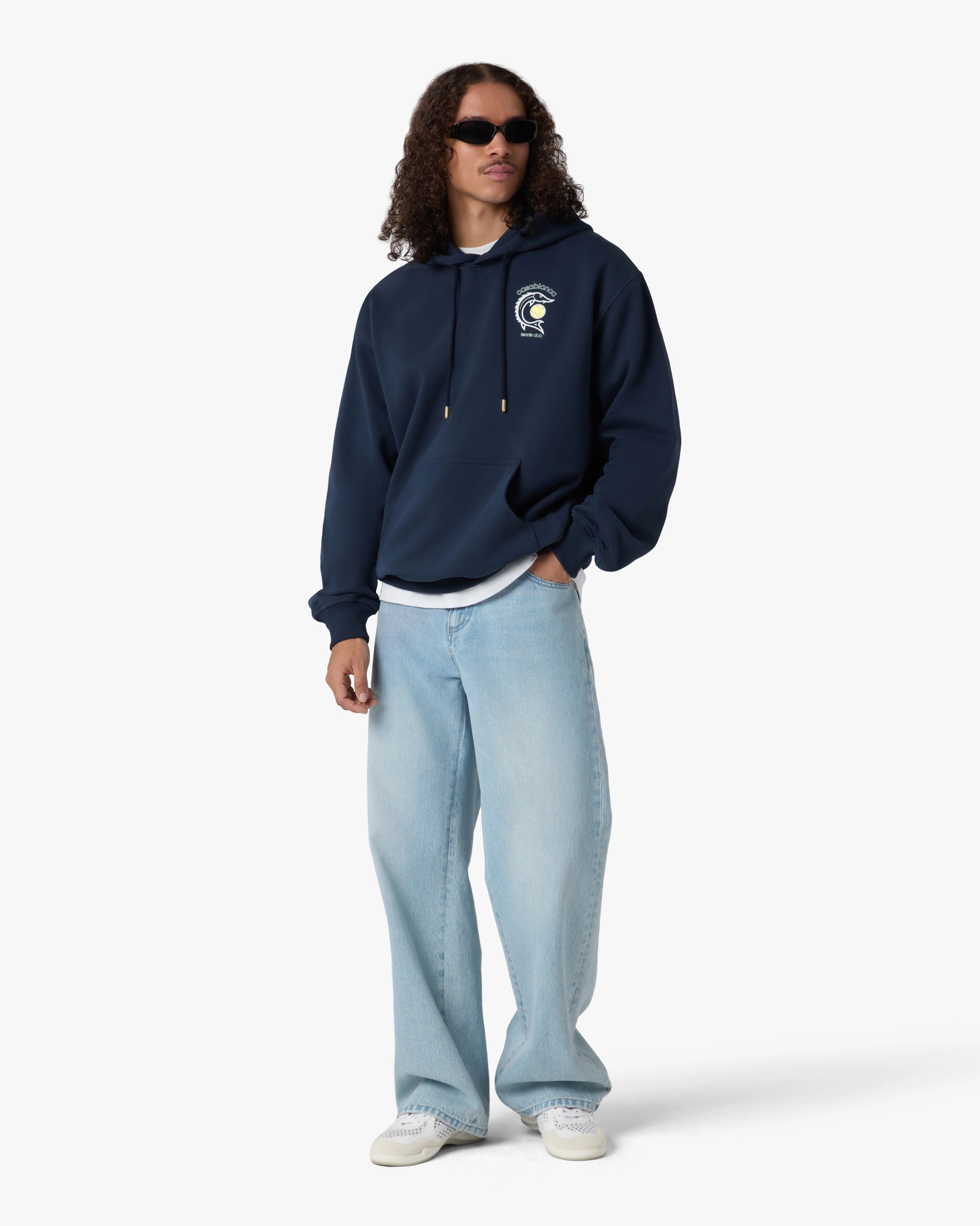 Navy Casa Kaspia New York Tennis Club Hooded Sweatshirt