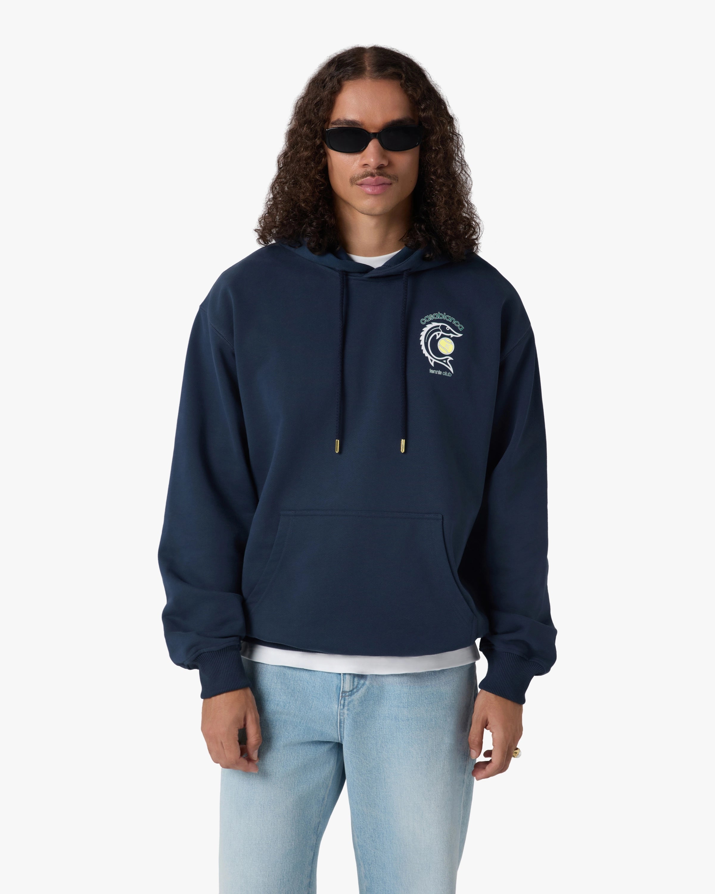 Navy Casa Kaspia New York Tennis Club Hooded Sweatshirt