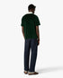 Green & Brown Stripe Velour Short Sleeve Polo Shirt