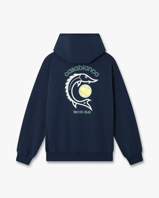 Navy Casa Kaspia New York Tennis Club Hooded Sweatshirt