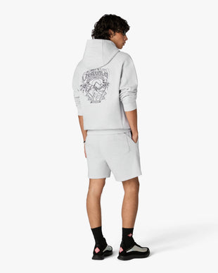 Grey Eveil Ancestral Applique Shorts