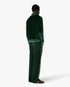 Green & Brown Stripe Velour Track Pants