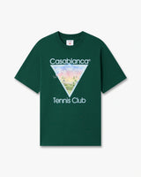 T-shirt à manches courtes vert foncé Tennis Club Icon