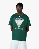 T-shirt à manches courtes vert foncé Tennis Club Icon