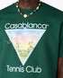 T-shirt à manches courtes vert foncé Tennis Club Icon