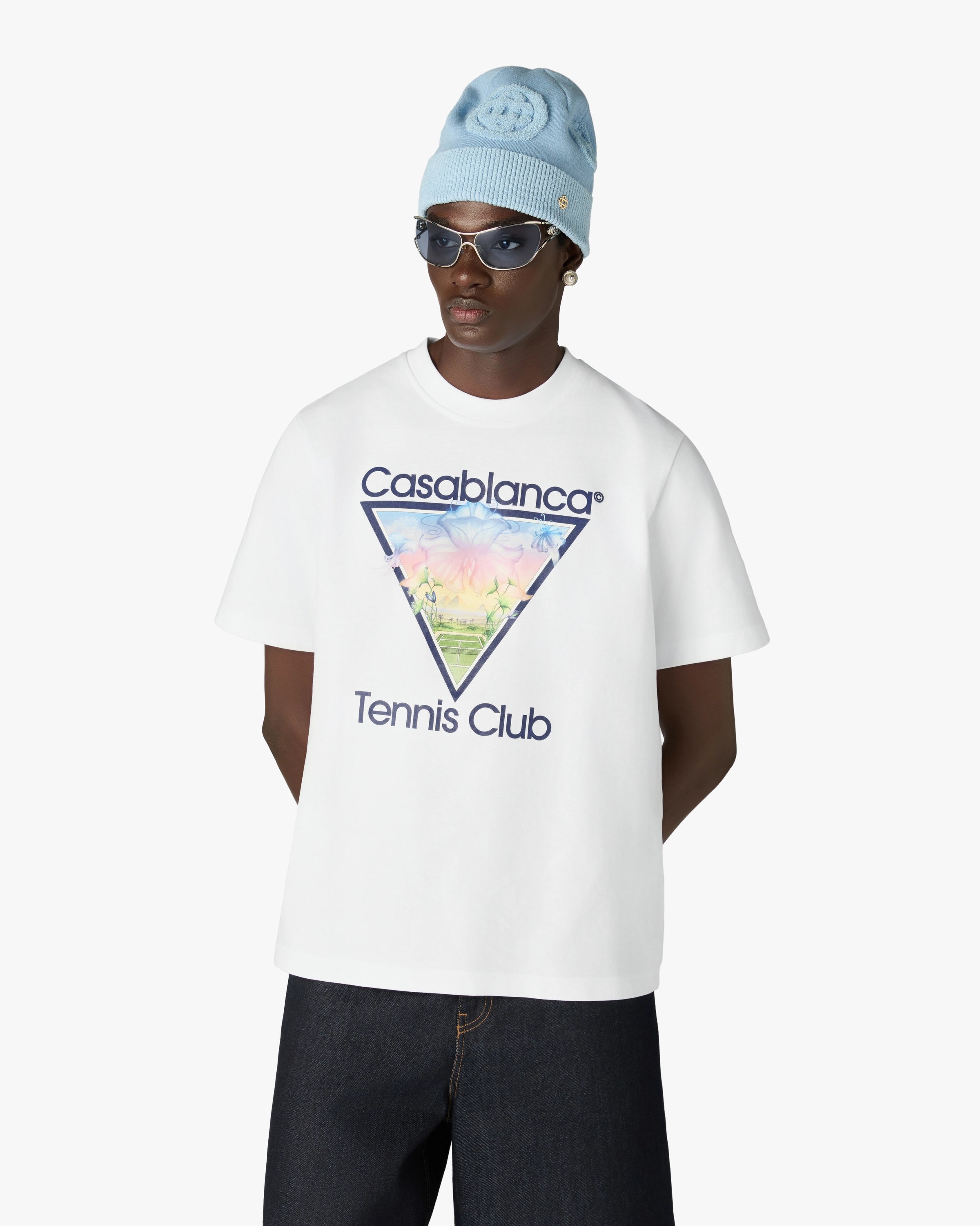 T-shirt blanc à manches courtes Tennis Club Icon