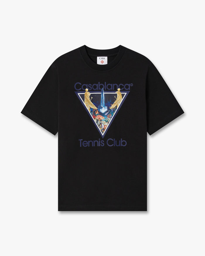 Black Monde Perdu Tennis Club Icon Short Sleeve T-Shirt