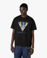 Black Monde Perdu Tennis Club Icon Short Sleeve T-Shirt