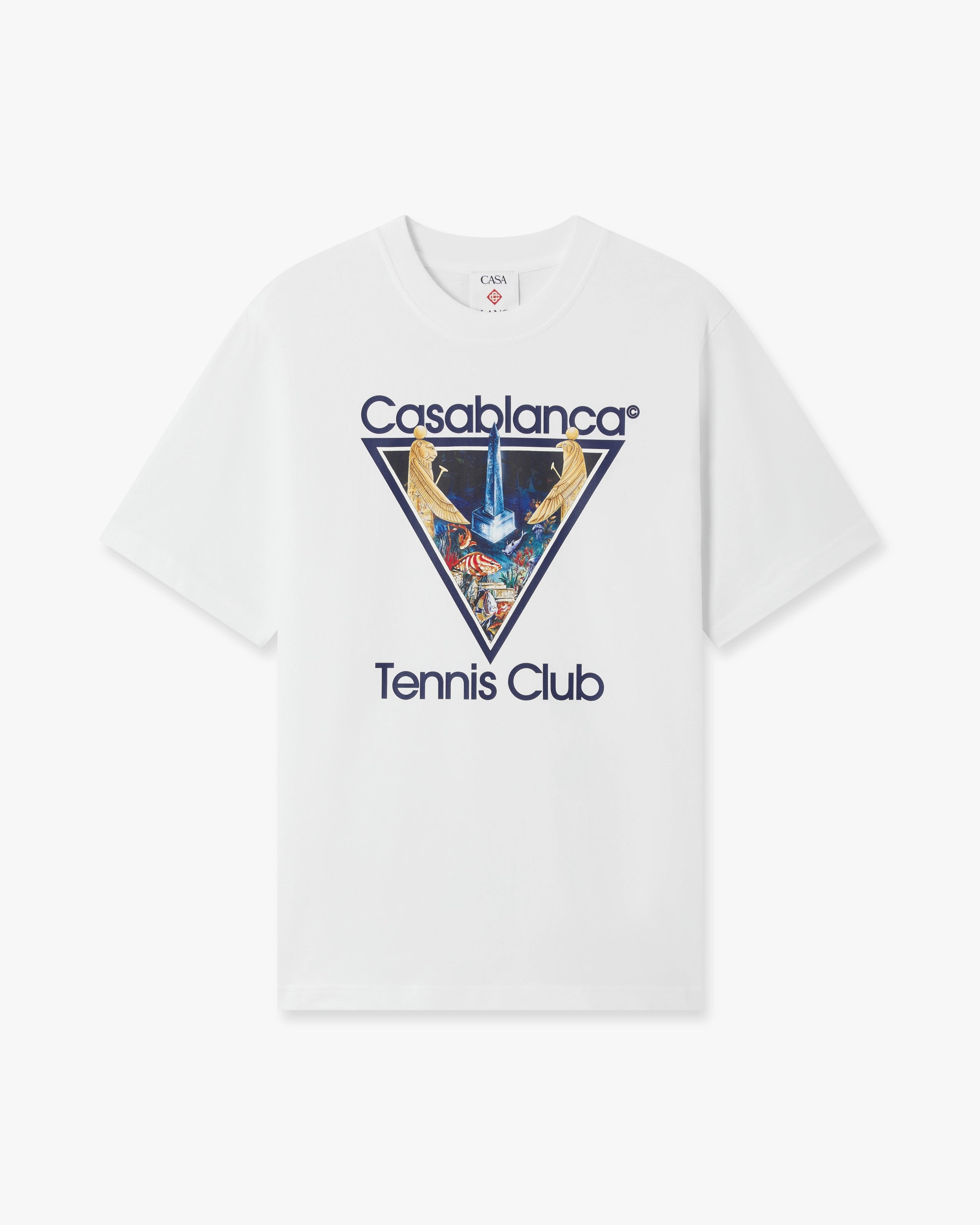 White Monde Perdu Tennis Club Icon Short Sleeve T-Shirt
